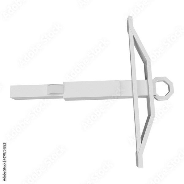 Obraz close up on crossbow isolated