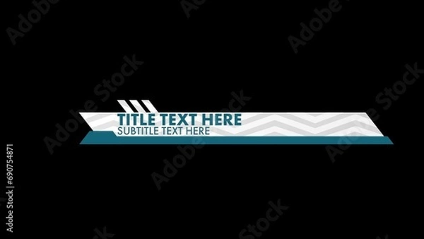 Fototapeta Clean Textured Third Title Animation