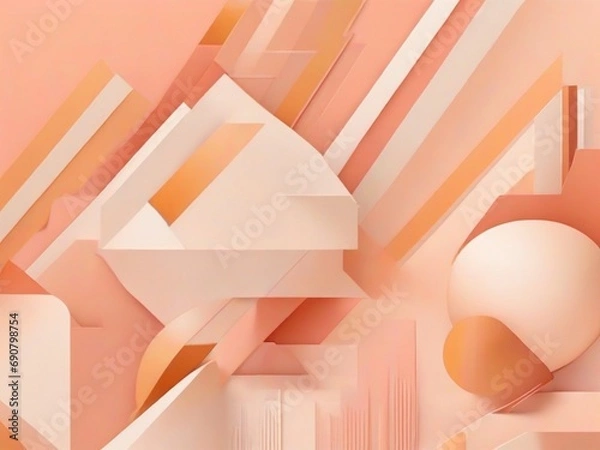Fototapeta abstract background in Peach Fuzz colors