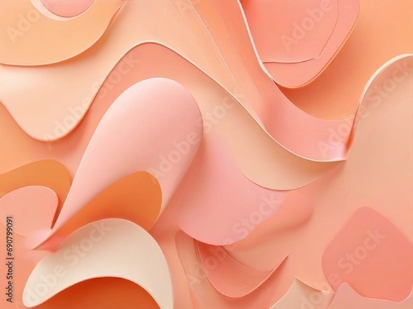 Fototapeta abstract background in Peach Fuzz colors