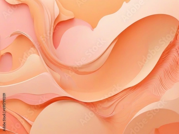 Fototapeta abstract background in Peach Fuzz colors