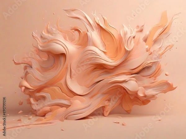 Fototapeta abstract background in Peach Fuzz colors
