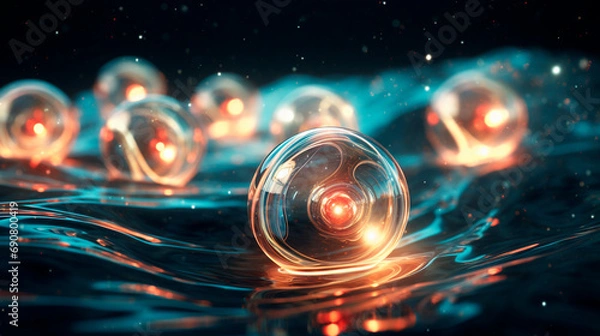 Fototapeta multi-colored glass balls, background