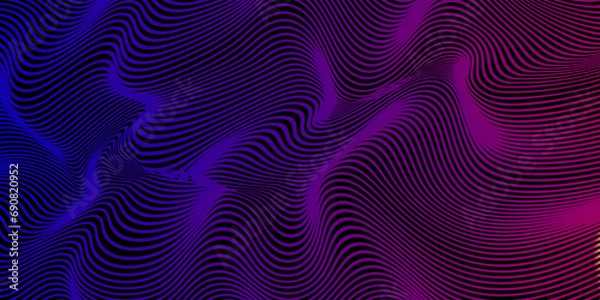 Fototapeta Vector Illustration of the gray pattern of lines abstract background modern vector