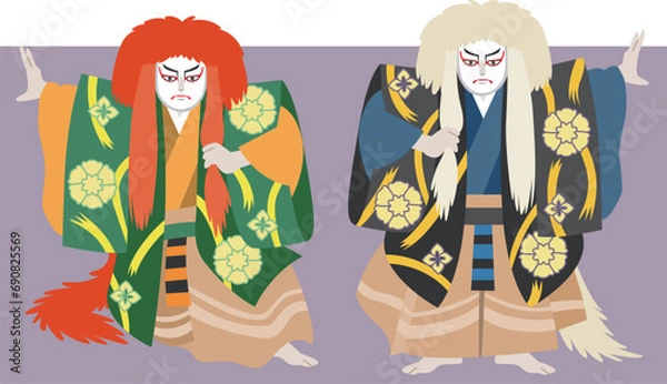 Obraz 歌舞伎 連獅子