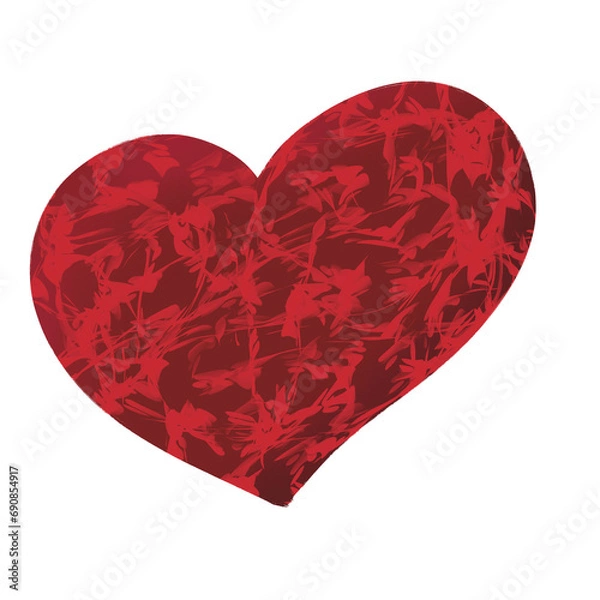 Obraz red heart shape