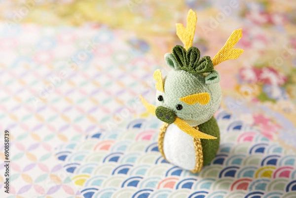 Fototapeta お正月　辰年イメージ