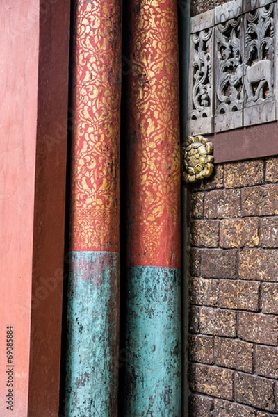 Obraz asian style pillar