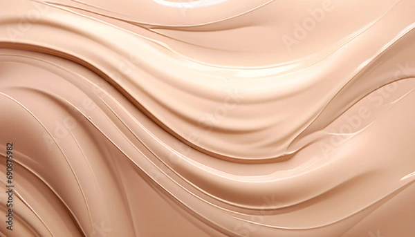 Fototapeta abstract background cosmetic smears of creamy texture on a beige background