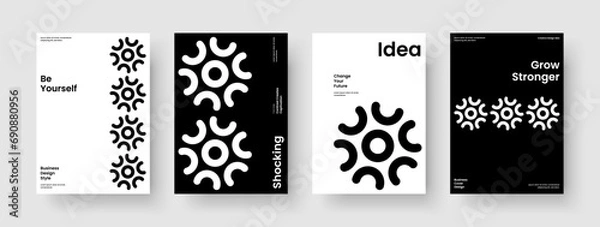 Fototapeta Geometric Report Template. Modern Banner Design. Abstract Business Presentation Layout. Flyer. Poster. Background. Brochure. Book Cover. Brand Identity. Notebook. Advertising. Leaflet. Handbill