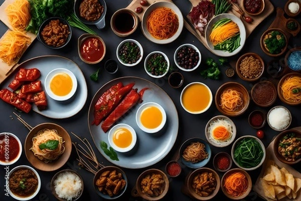 Fototapeta Food Layout