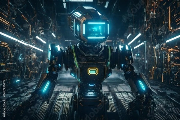 Fototapeta Astronaut Robot