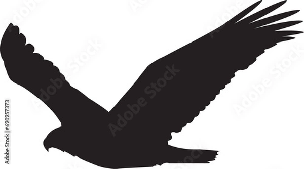 Fototapeta eagle silhouette eps vector file