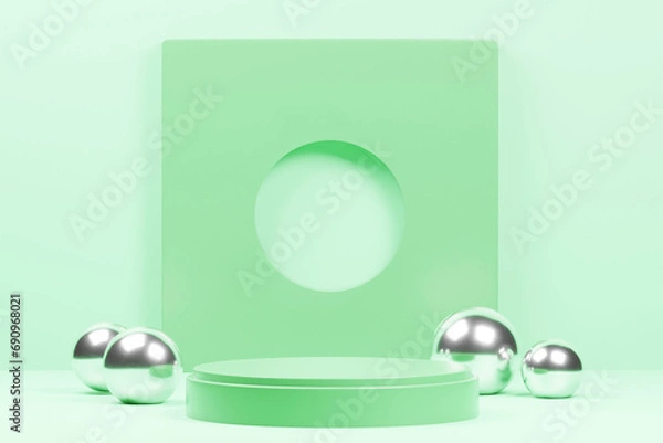Fototapeta 3d rendering podium background illustration element