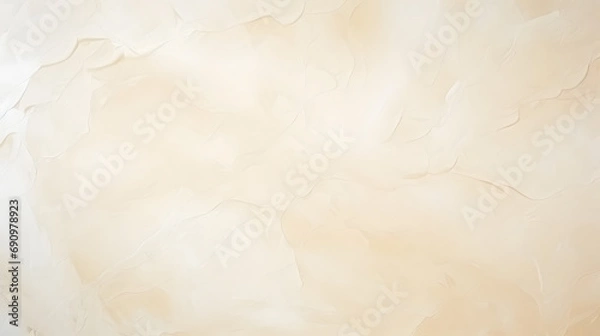 Obraz Texture of light cream paper for watercolor and artwork, gentle background marble texture. Generative AI.
