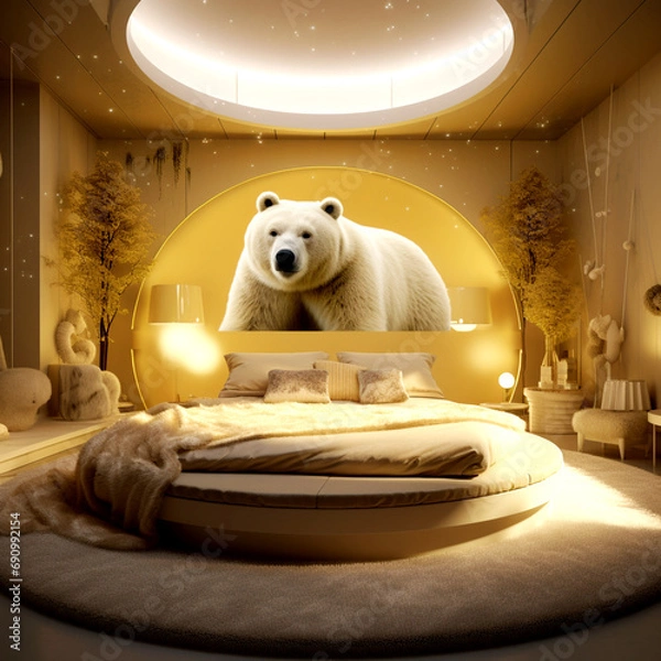 Obraz bear in the hotel