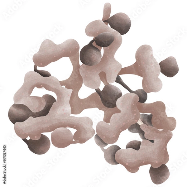 Fototapeta Raisin tree,heotgae namu, Illustration cartoon design.