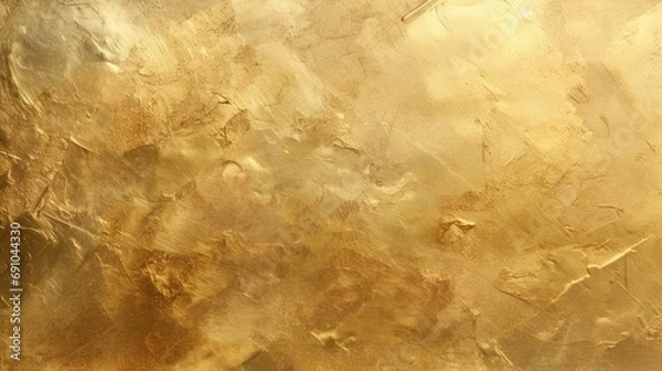 Fototapeta Gold foil texture PNG. Generative AI