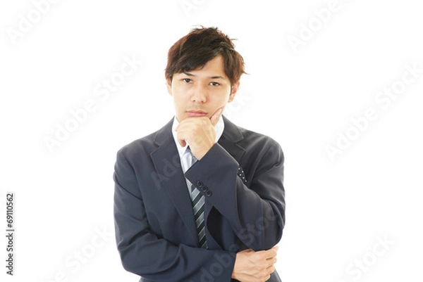 Fototapeta 考える男性