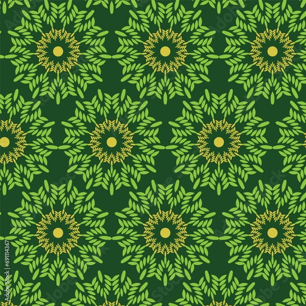 Fototapeta Abstract textile floral pattern geometric background, luxury pattern, stylish vector texture illustration