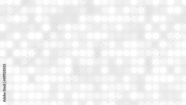 Obraz Dot white gray pattern gradient texture background. Abstract  technology big data digital background. 3d rendering.