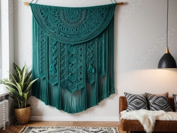 Fototapeta Charming Wall Hangings Adding Personality to Your Home. AI Generated.