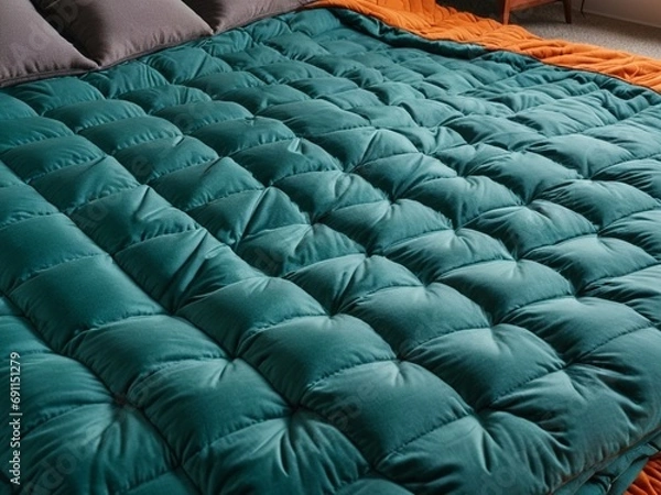 Fototapeta Serenity and Comfort Embrace Tranquility with Weighted Blankets. AI Generated.