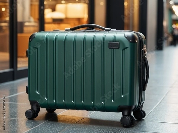 Fototapeta Travel in Style High Quality Luggage for Effortless Getaways. AI Generated.