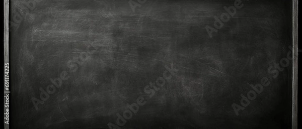 Fototapeta Classic Classroom Chalkboard texture background,a chalkboard texture reminiscent of a classic classroom board, can be used for printed materials like brochures, flyers, business cards.	