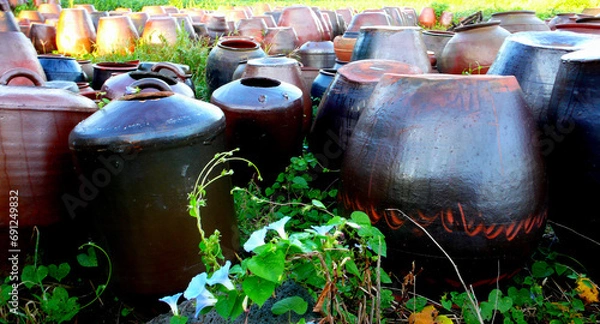 Obraz 자연 속 장독대