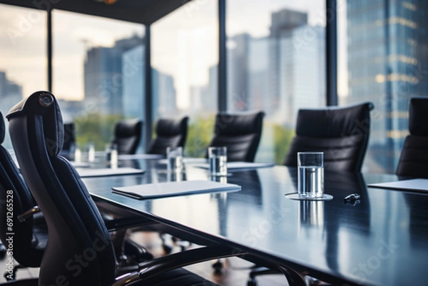 Obraz board room with a table and chairs
