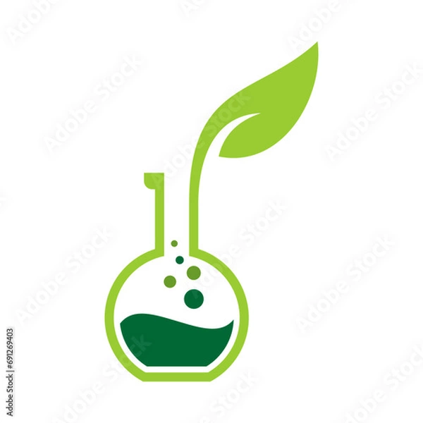 Obraz Green Lab Vector Logo Design Template