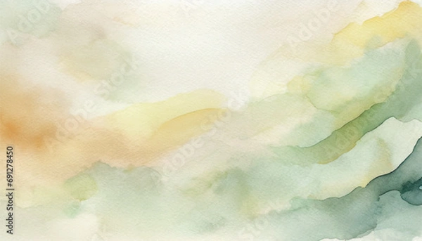 Fototapeta Abstract watercolor background, Watercolor Beige Abstract background on a textured paper with splash of colors