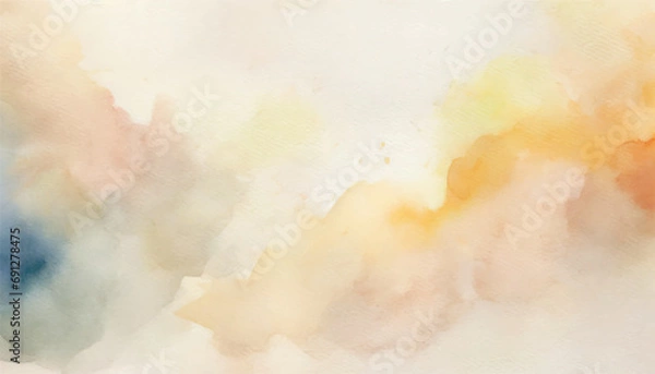 Fototapeta Abstract watercolor background, Watercolor Beige Abstract background on a textured paper with splash of colors