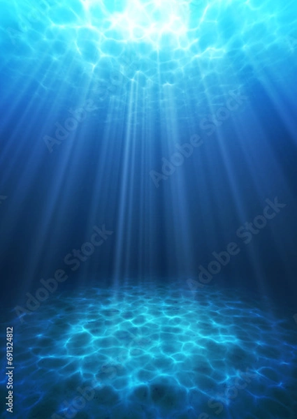 Obraz 海中　水中　背景素材