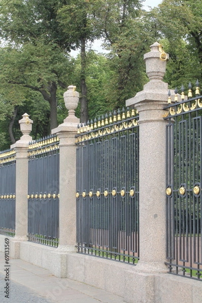 Obraz огрождение Летнего сада в Санкт-Петербурге