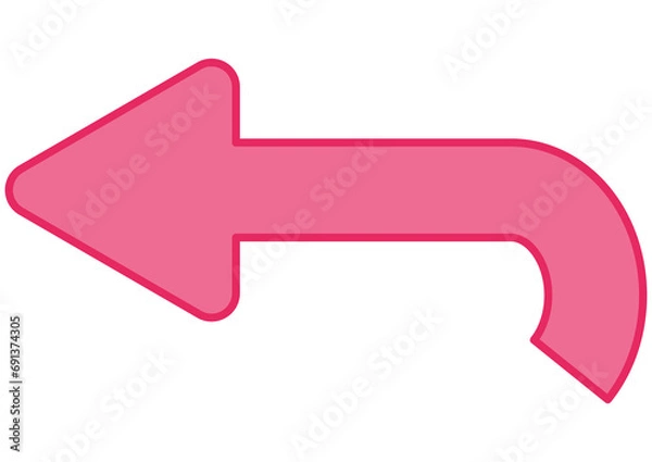 Obraz シンプルな矢印