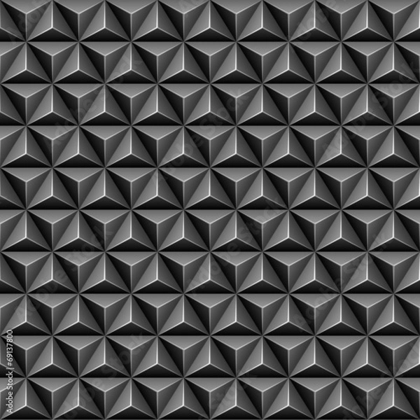Obraz 3d triangle seamless pattern