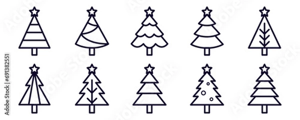 Obraz Christmas Tree Icon