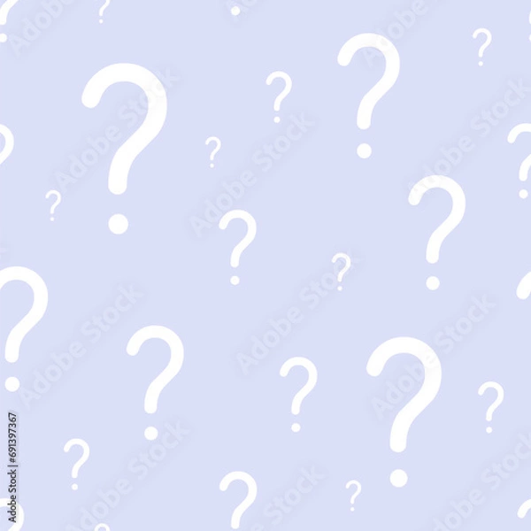 Obraz Question marks online survey background