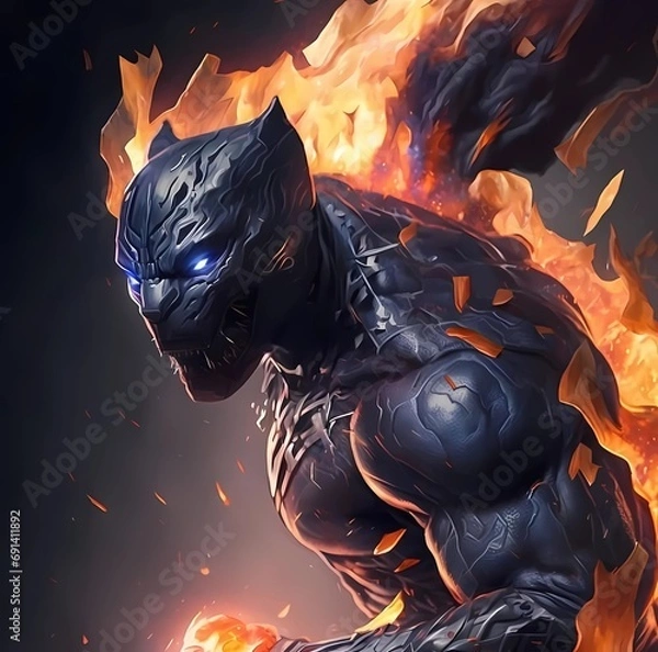 Fototapeta Black panther