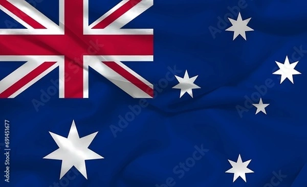 Obraz Australia 3d background flag