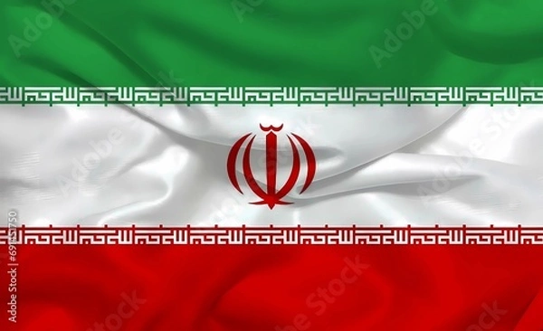Obraz Iran 3d background flag