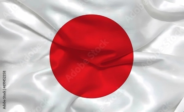 Obraz Japan 3d background flag