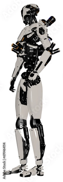 Fototapeta Robot standing tall.
