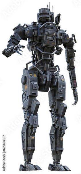 Fototapeta Robot standing tall.