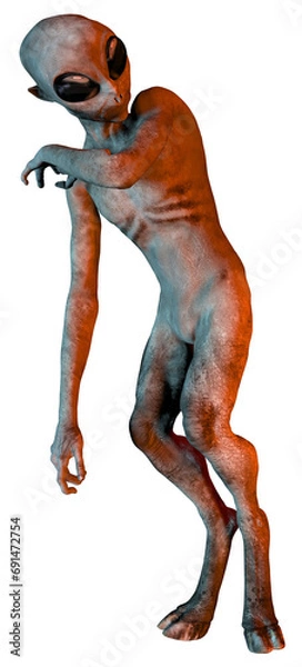 Fototapeta Alien Grey Creature