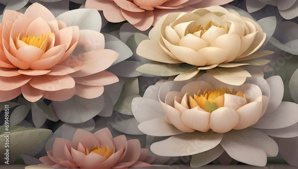 Fototapeta Water Lily Background