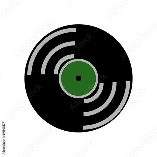 Obraz Vinyl record ilustration