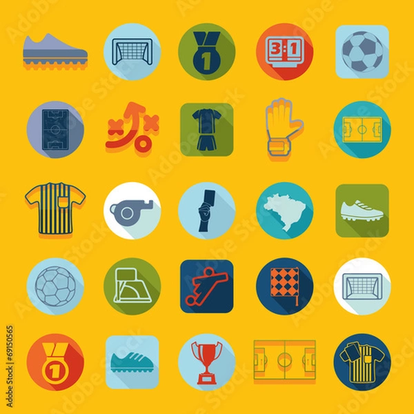 Obraz football, soccer infographic